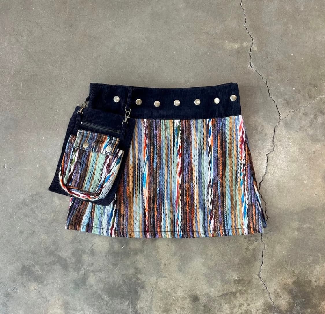 에스닉 빈티지 랩스커트 상품이미지1