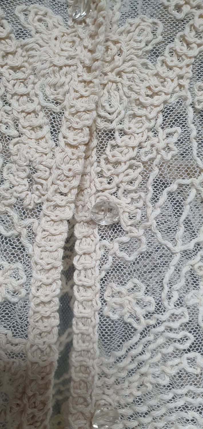 러브앤쇼  에스닉 자수 망사 시스루 버튼가디건 s or s~m 상품이미지4