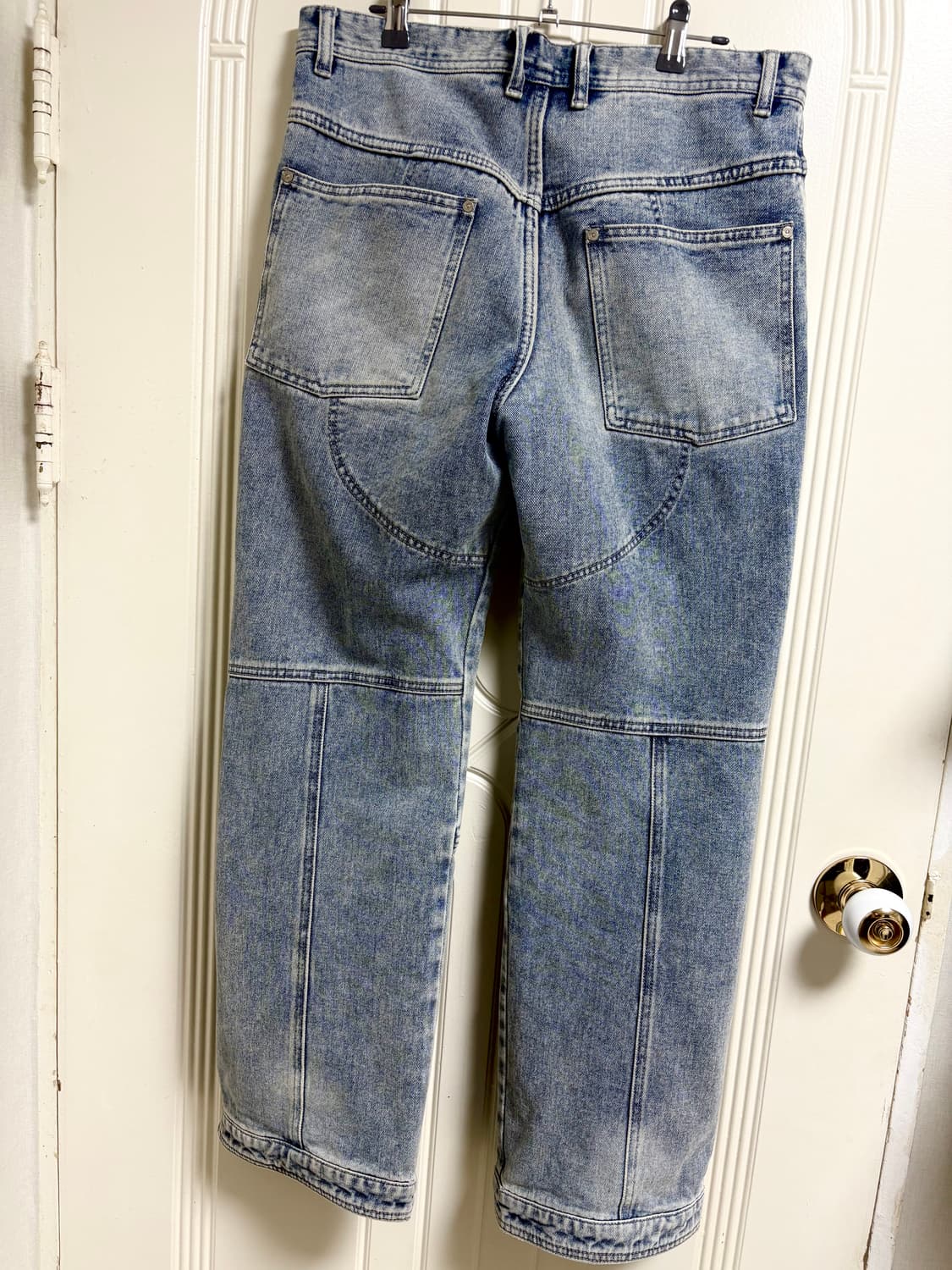 앤더슨벨 블리치 워시드 지퍼 진 상품이미지2