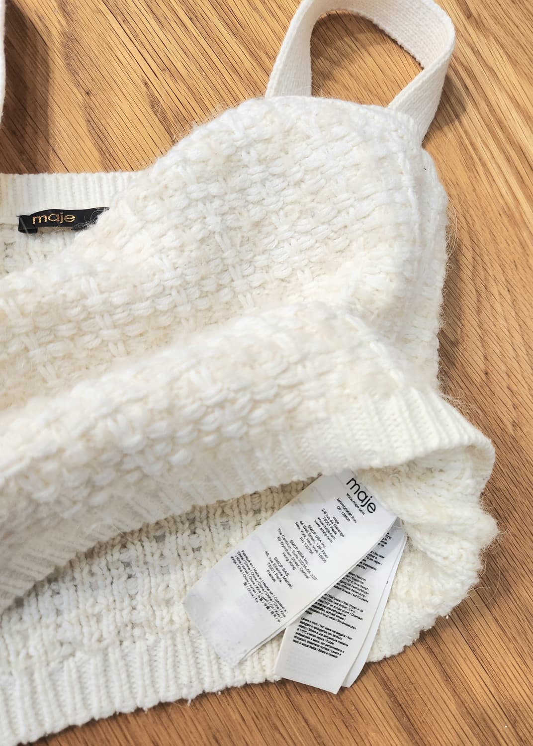 마쥬 트위드 니트 뷔스티에 상품이미지4