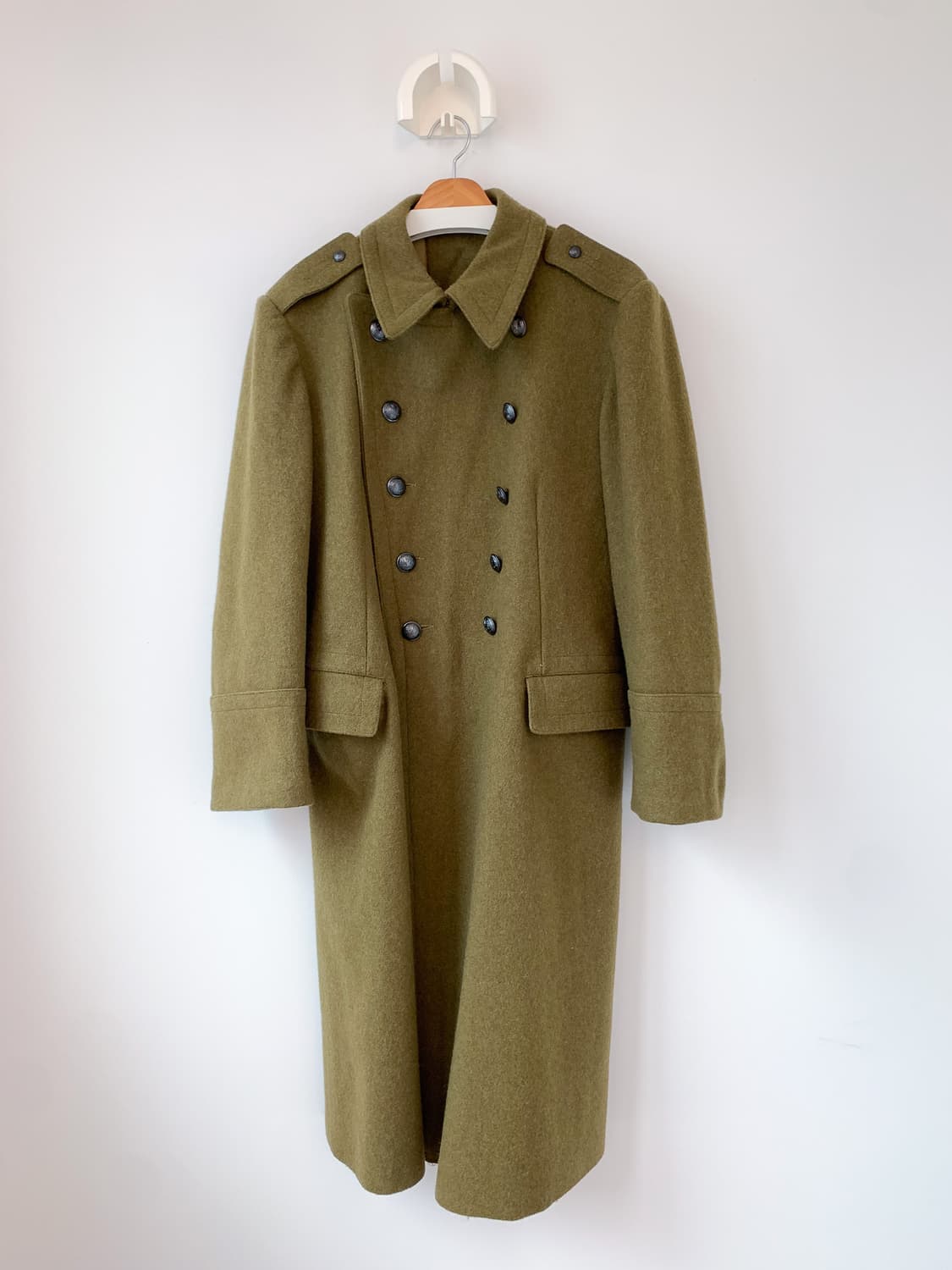 밀리터리 헤비울 트렌치 코트 100 상품이미지5