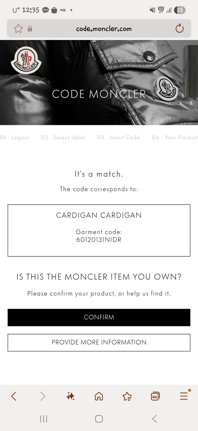 [새상품급,21Fw] 몽클레어 여성 니트패딩 M Size  상품이미지10