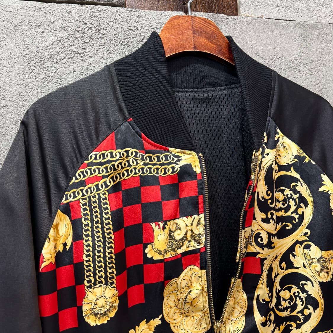 바로크 패턴 블루종 자켓 (XL)  상품이미지3