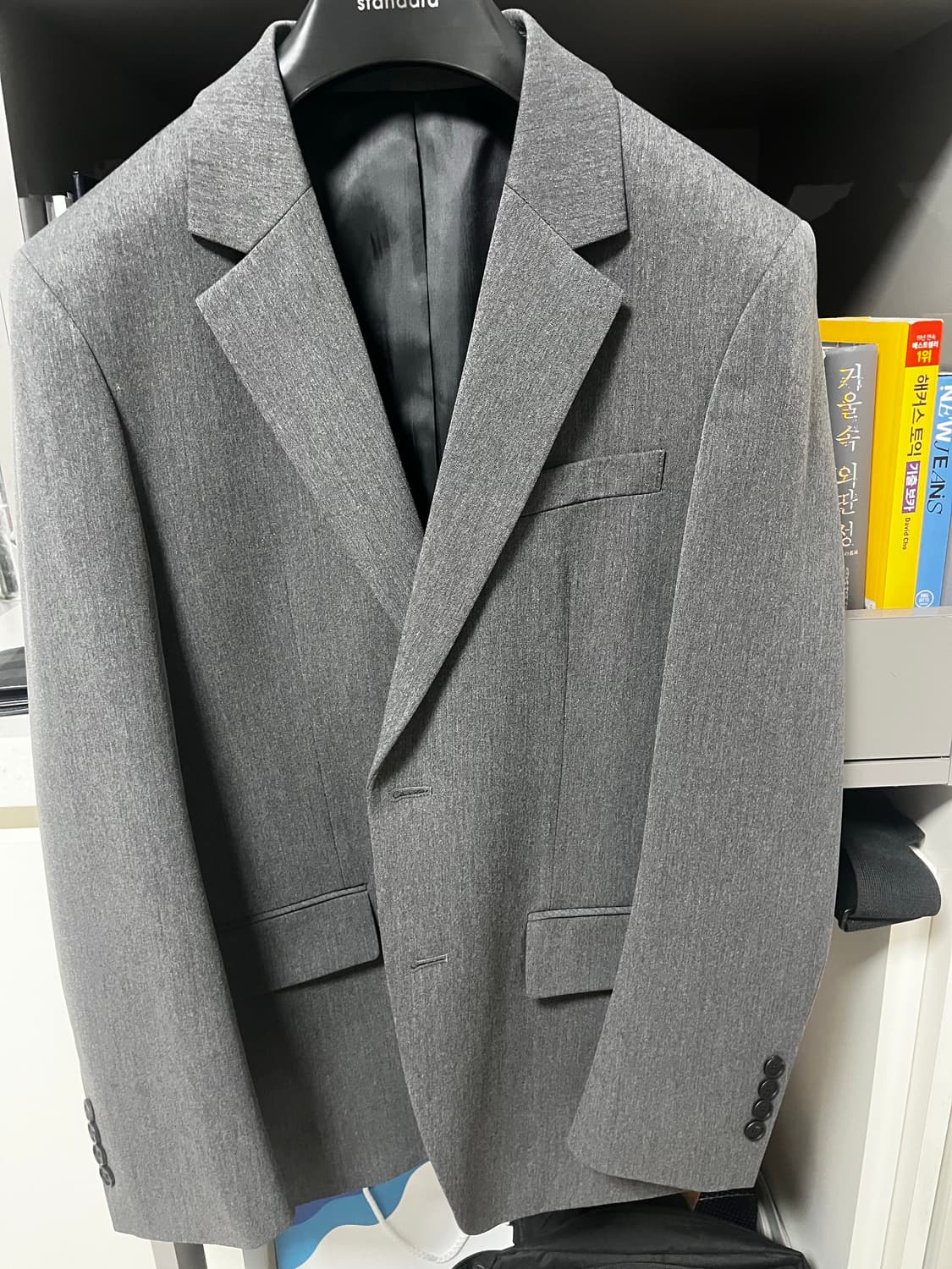 무탠다드 릴렉스드 베이식 블레이저 (그레이 / m )  상품이미지1