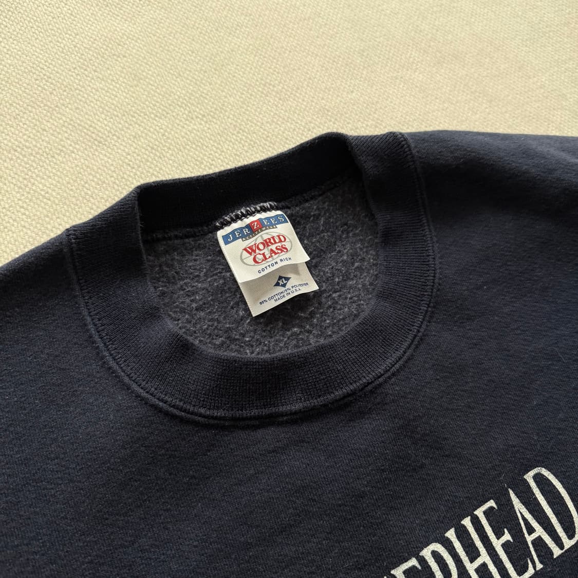 [XL]90s 이레이저헤드 빈티지 스웻셔츠 네이비 상품이미지4