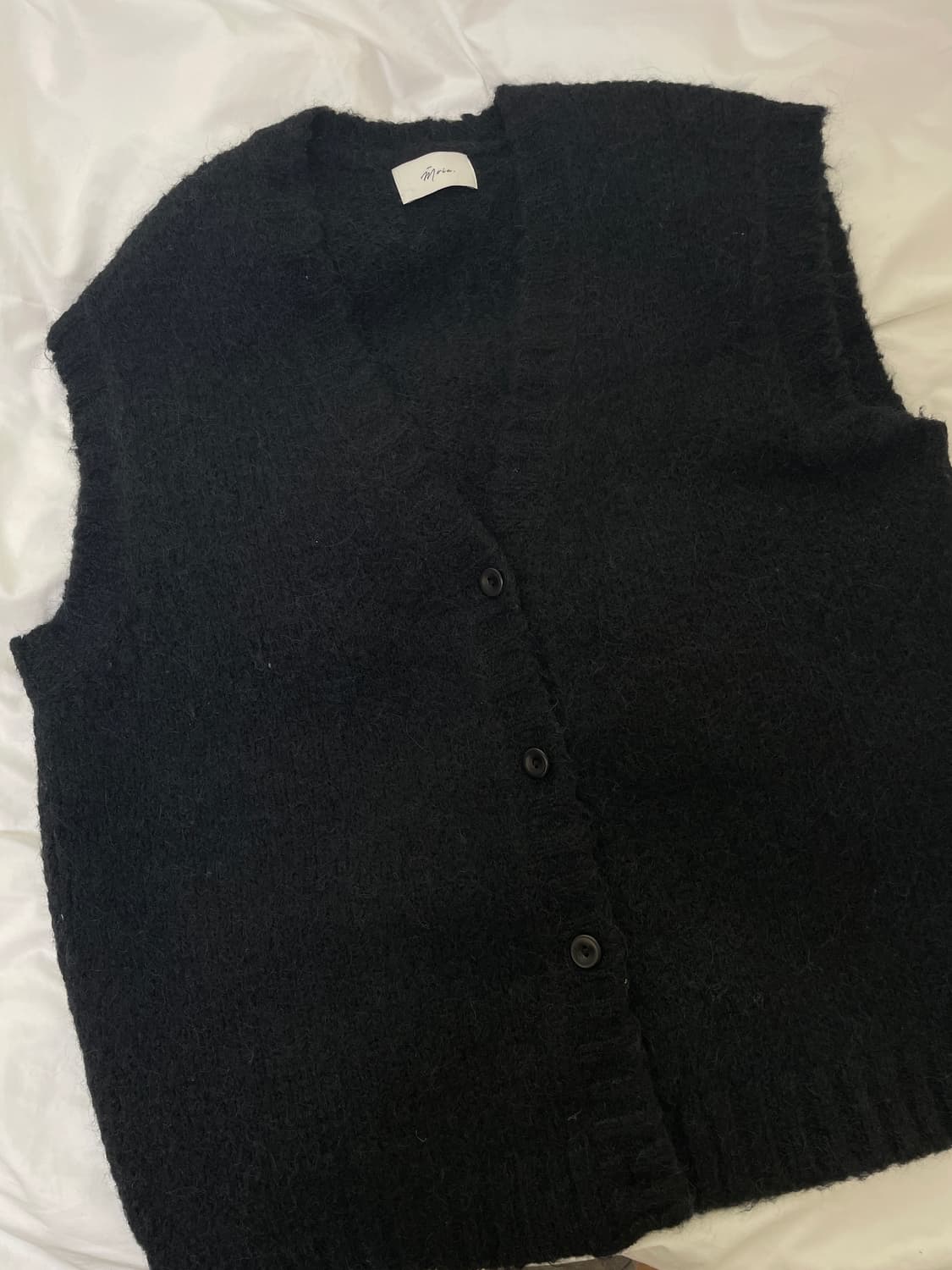 23fw 버튼 조끼 베스트 (블랙) 상품이미지3