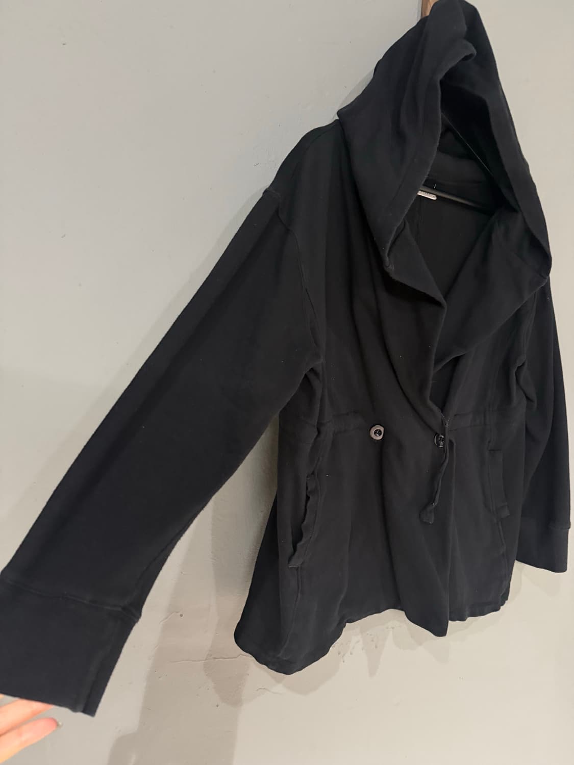 big hood double button cardigan 상품이미지7