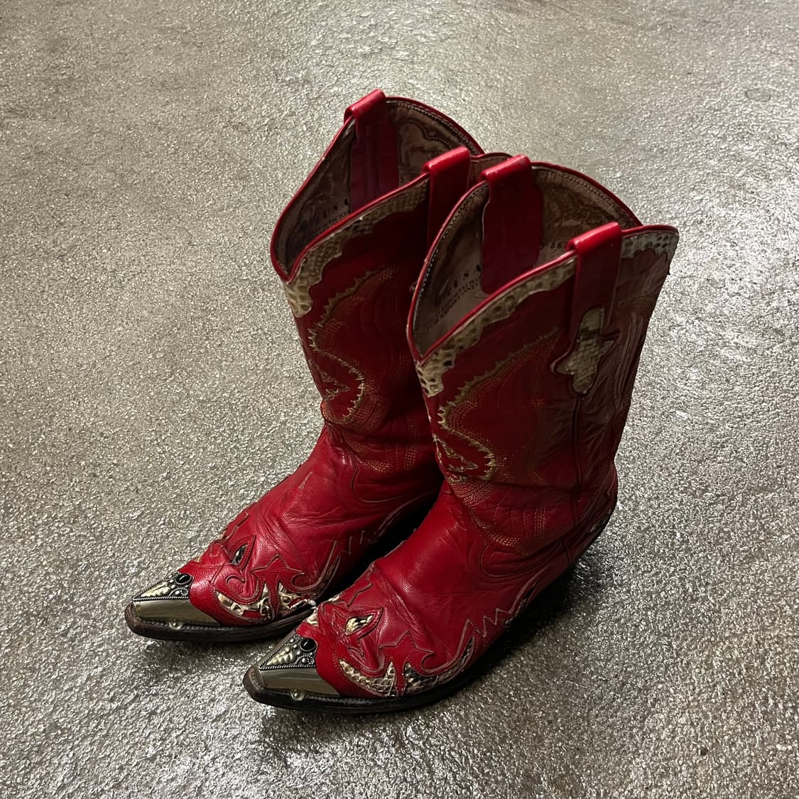 빈티지 메탈토 웨스턴 부츠 (235) 상품이미지1