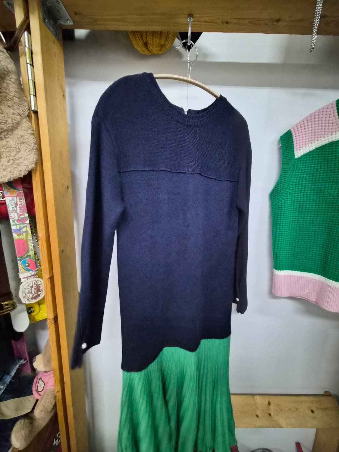 지컷 니트 원피스 상품이미지7