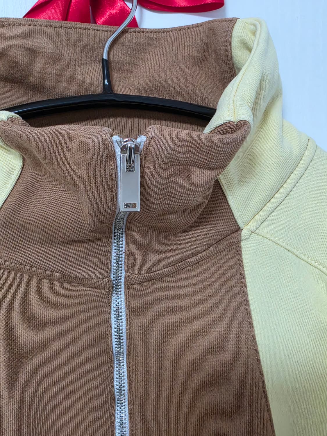 kijun 기준 하프 집업 풀오버 L 카멜옐로우 초코바나나 상품이미지3