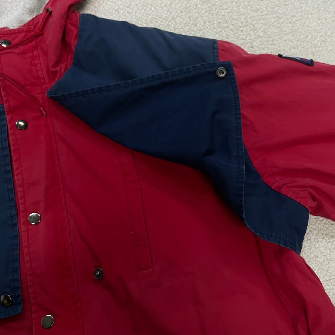 폴로 랄프로렌 90s 하이테크 후드 점퍼 자켓 레드 상품이미지4