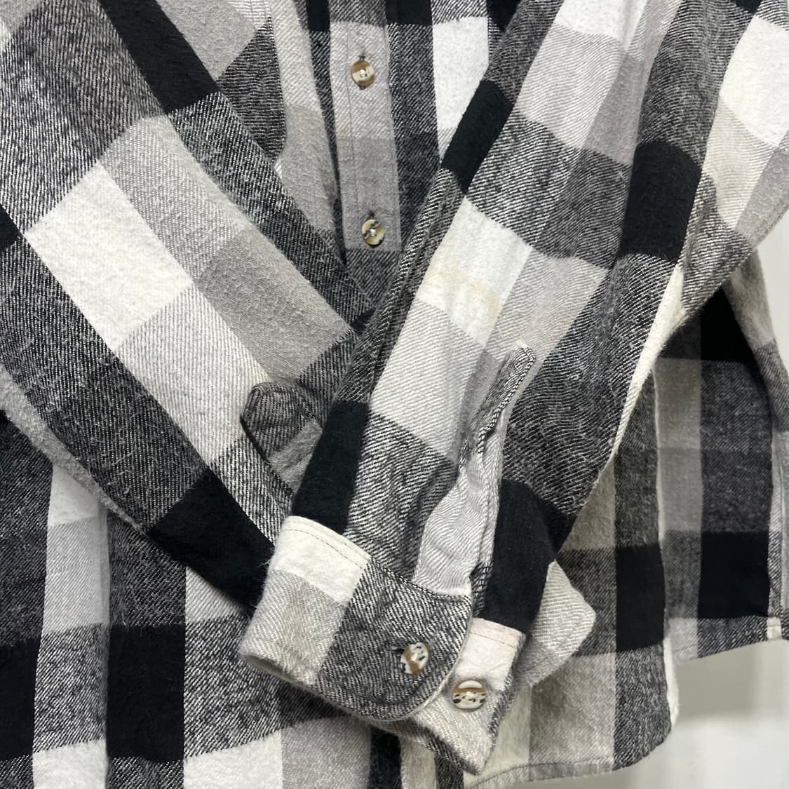 90s HEAVY COTTON FLANNEL 헤비코튼 플란넬 셔츠 상품이미지4