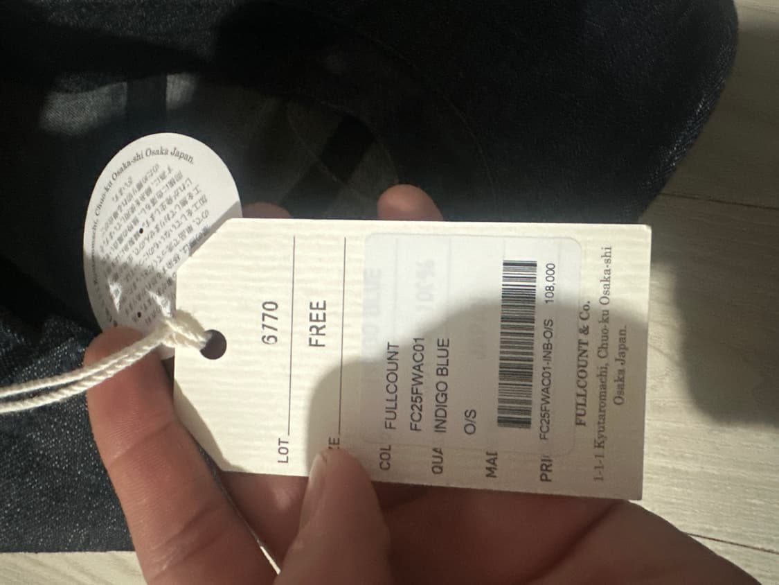 풀카운트 데님모자 indigo blue 상품이미지6