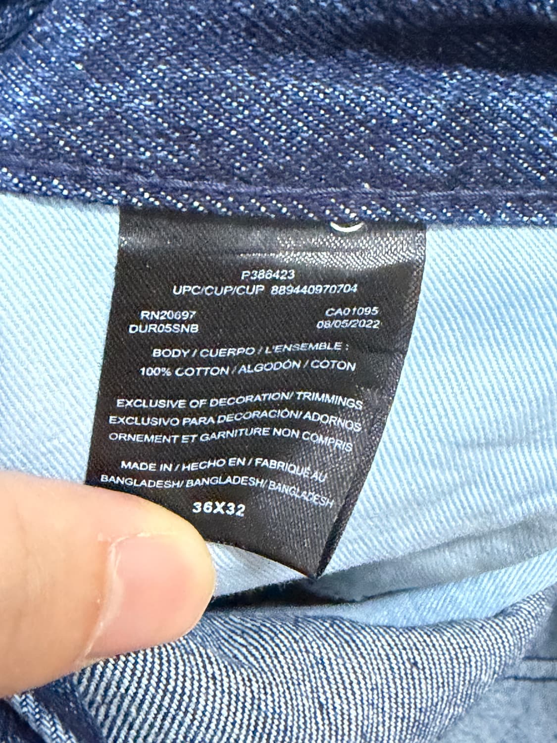 디키즈 85283 더블니 데님 팬츠 36x32 판매 상품이미지4