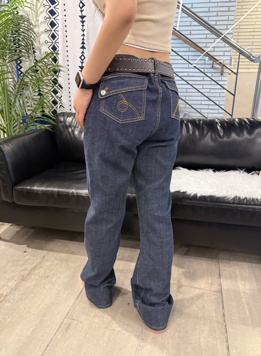 Trussardi 데님 팬츠 진청 세미 부츠컷 상품이미지3