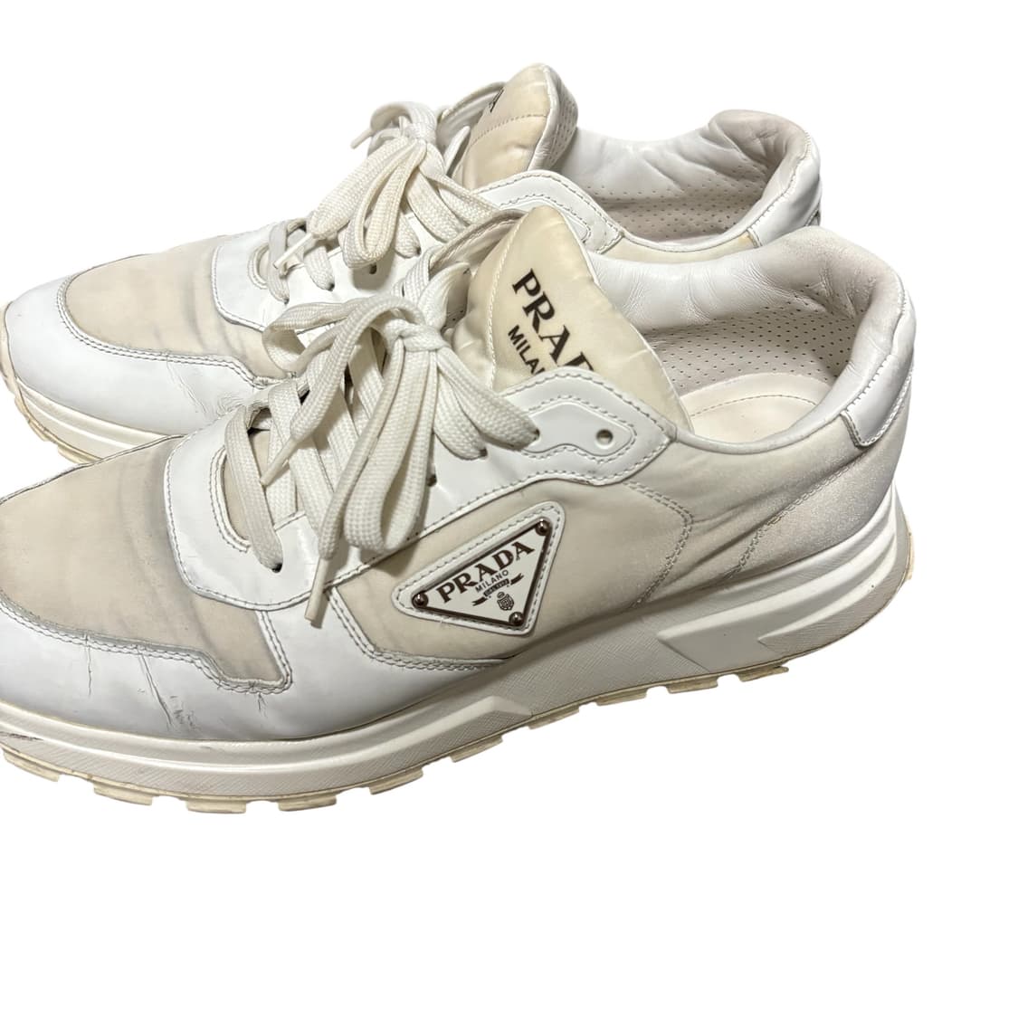 프라다 삼각로고 리나일론 레더 스니커즈 9 280 상품이미지4
