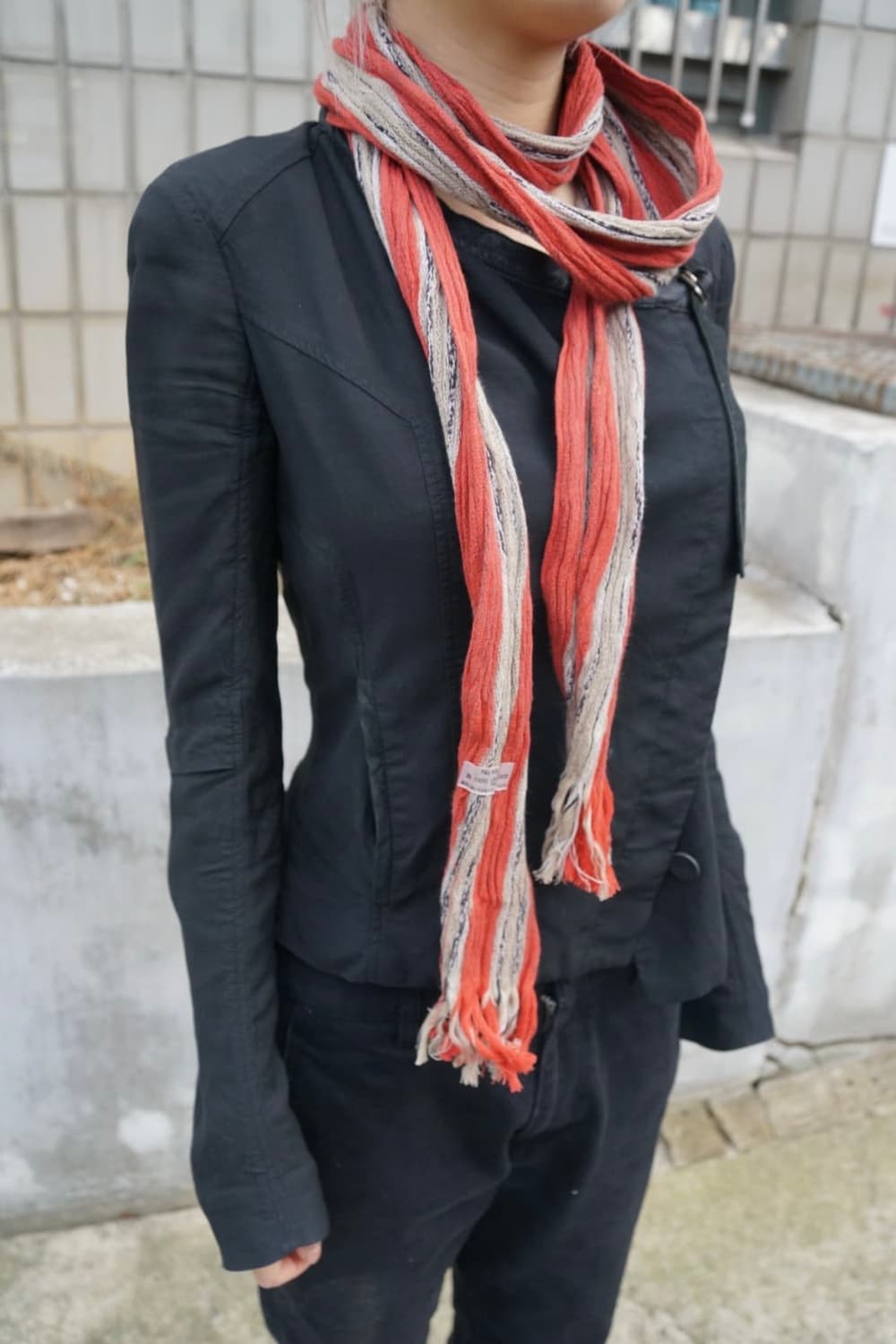 이세이 미야케 스트라이프 머플러 상품이미지2