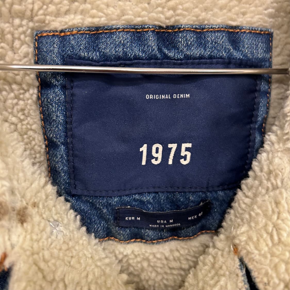 자라 맨즈 1975 양털 롱 데님 트러커자켓 상품이미지3