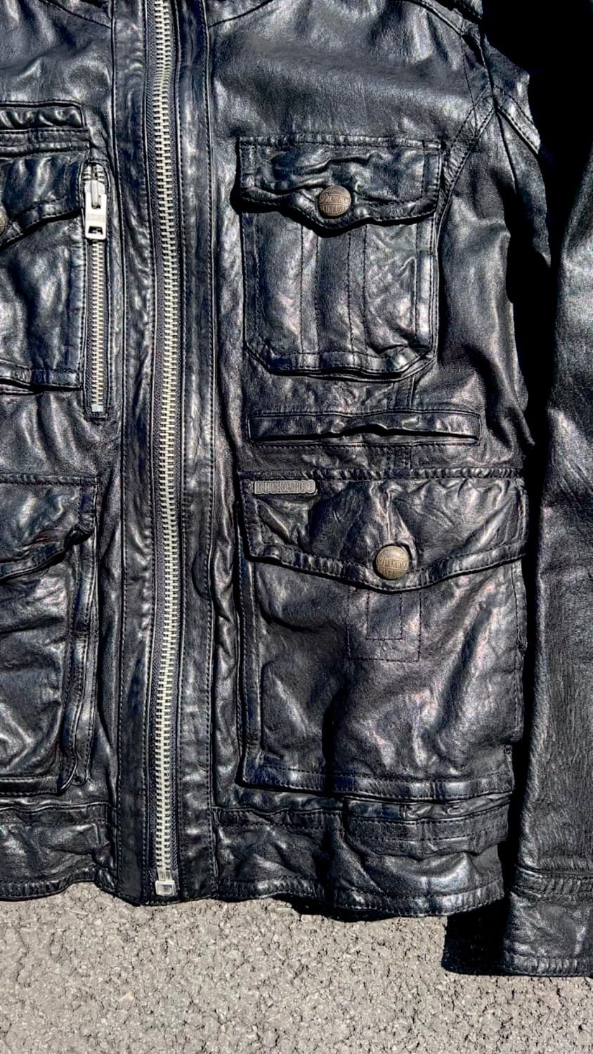 [Vintage]  Buckaroo 프리미엄 레더 m65 자켓 L 상품이미지4