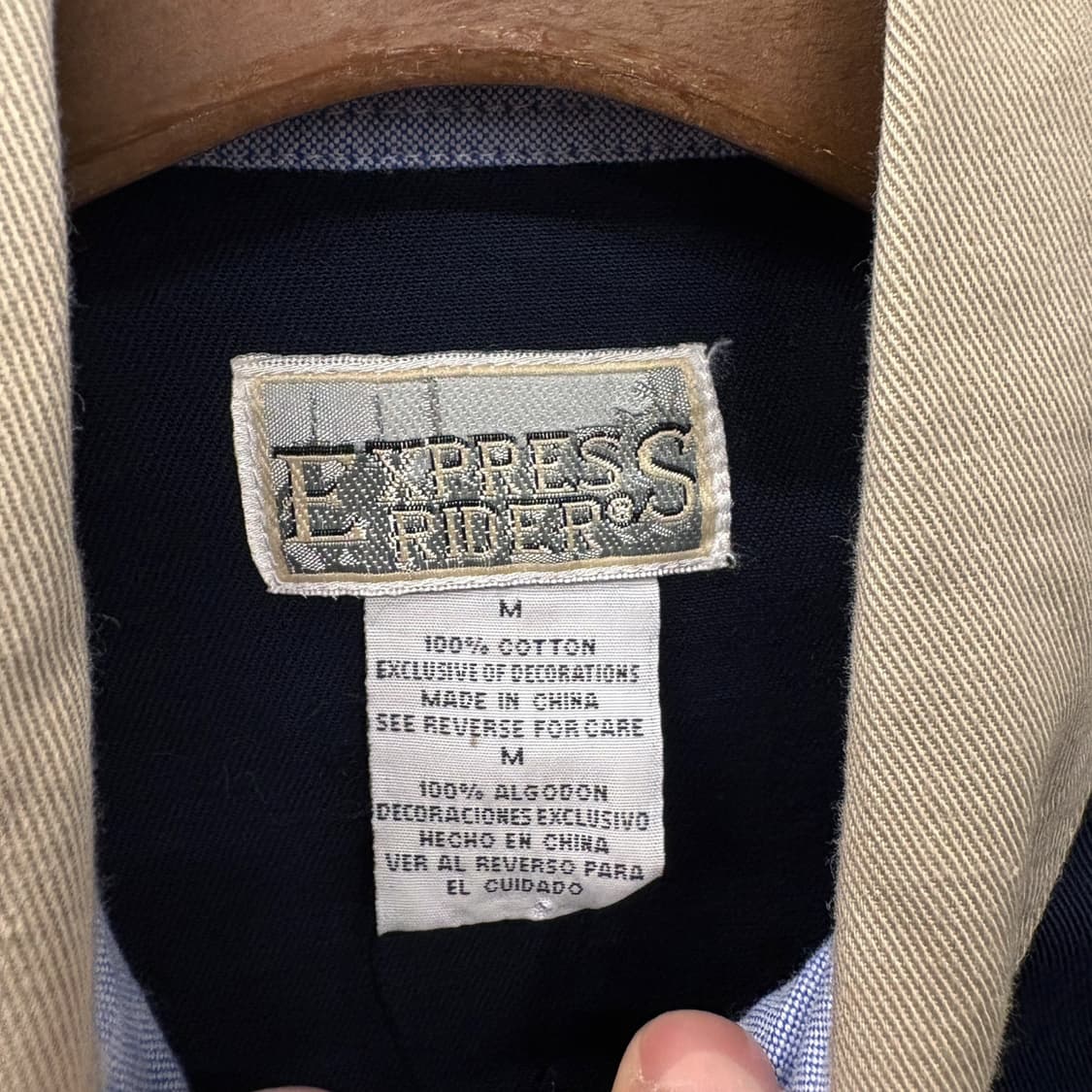 90s 익스프레스 라이더 언발란스 아즈텍 패턴 워크셔츠 N577 상품이미지7