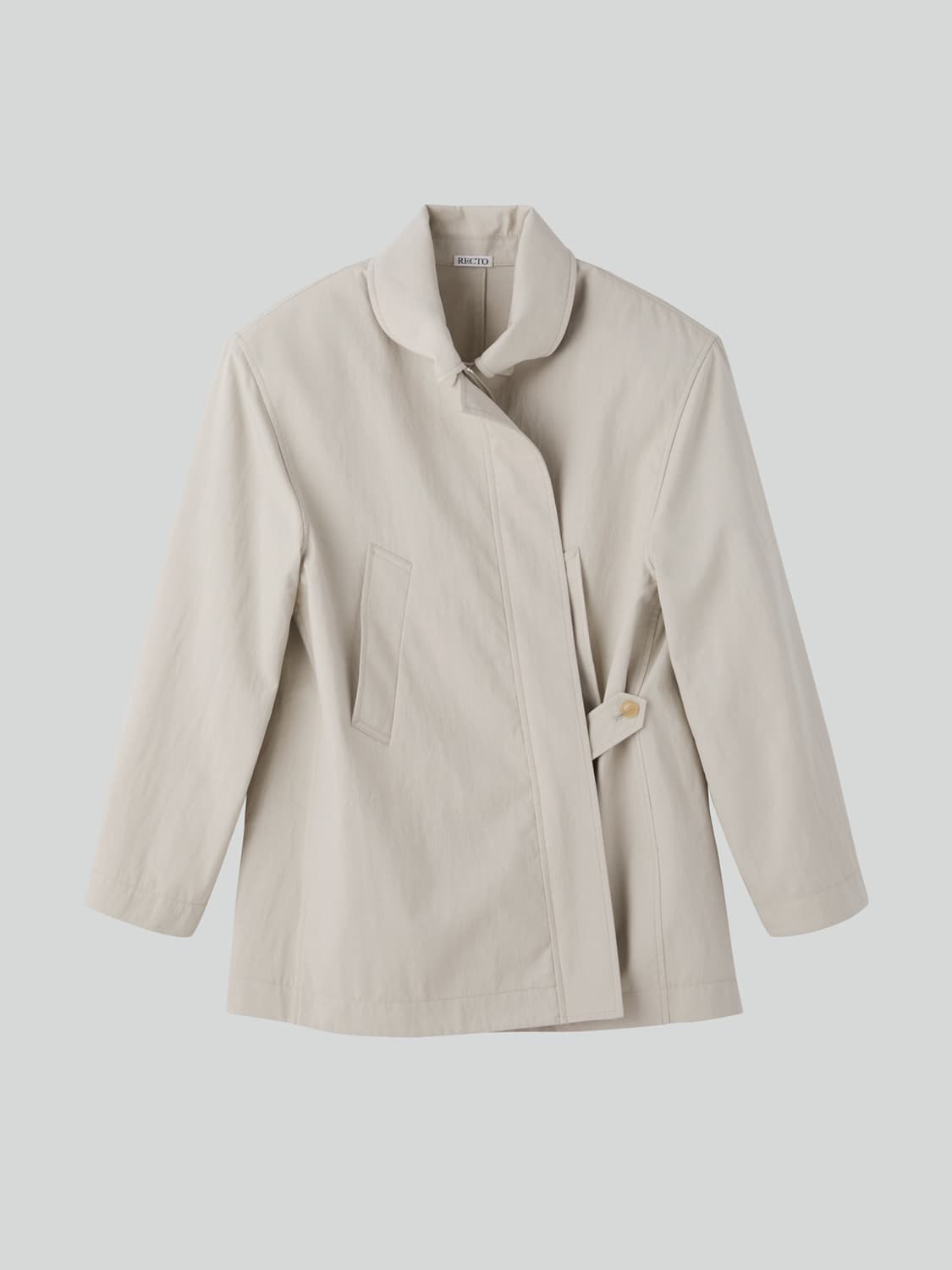 렉토 RECTO 디테쳐블 패드 헌팅 코트 에크루 상품이미지6