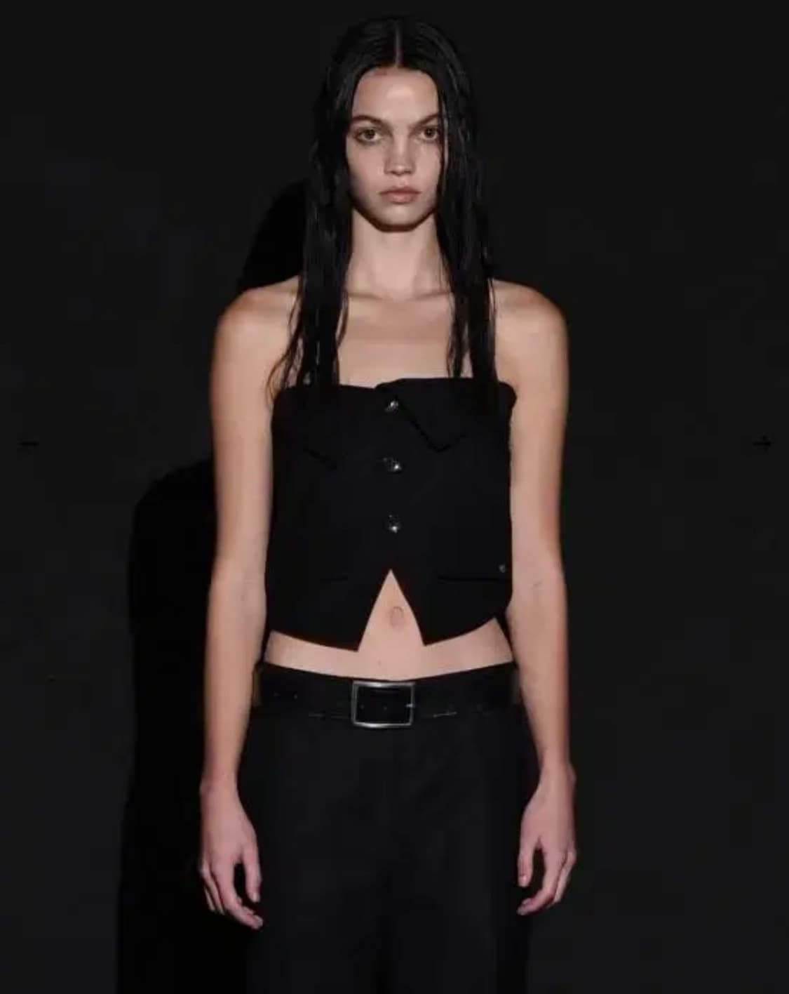 보헤미안서울 뷔스티에 Folded button bustier 상품이미지1