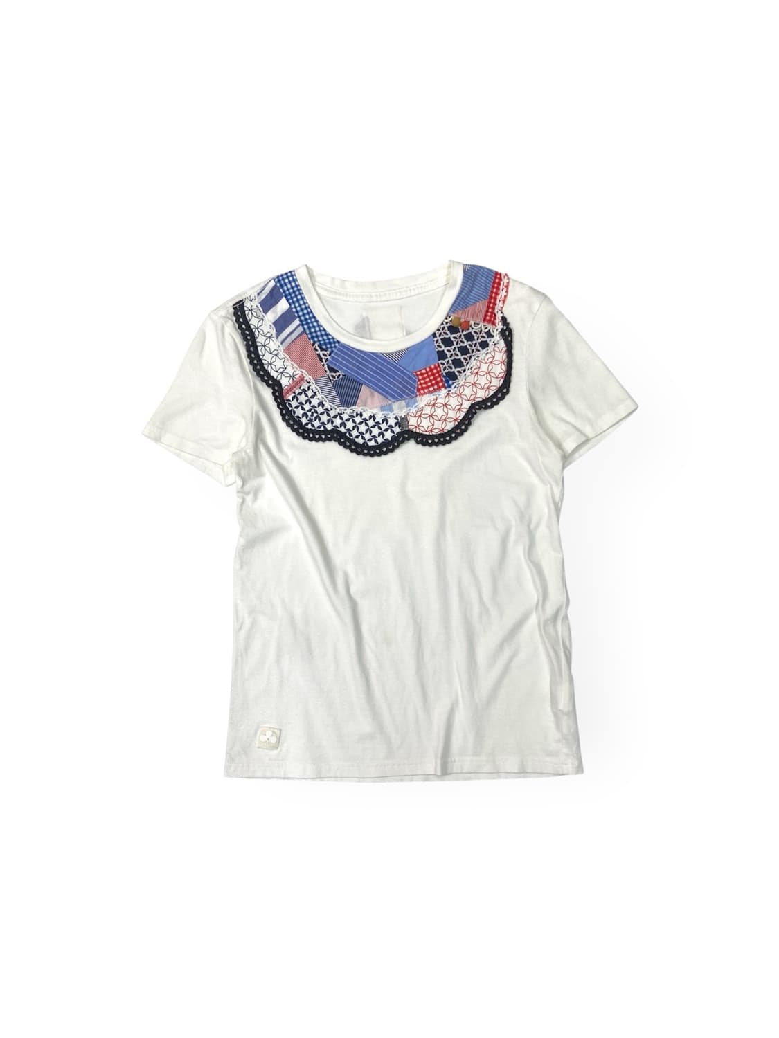 Beams x tori-to Patchwork T-Shirt 상품이미지1