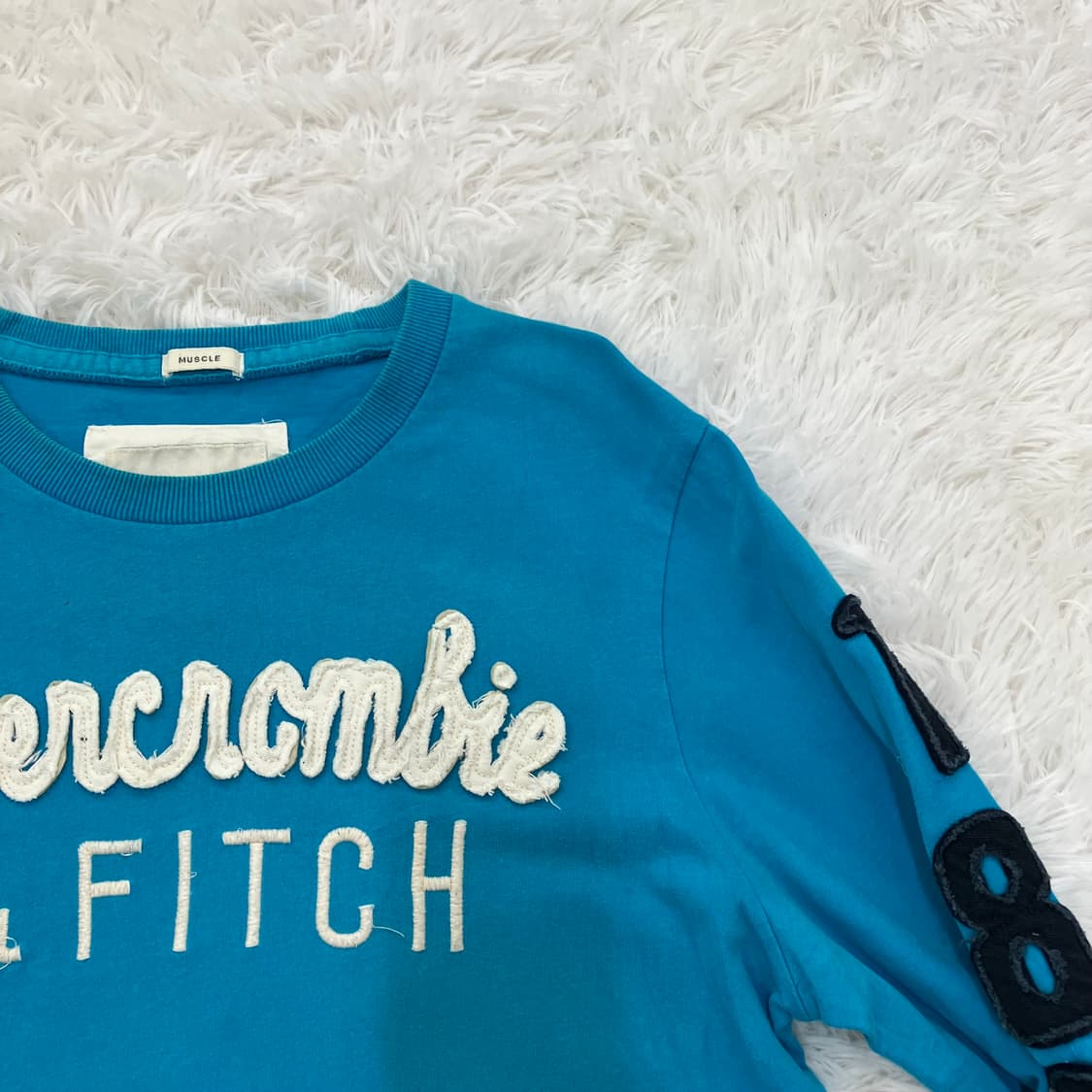 빈티지 스카이 아베크롬비 패치 긴팔 1023 y2k 스트릿 갸루 펑키 일 상품이미지3