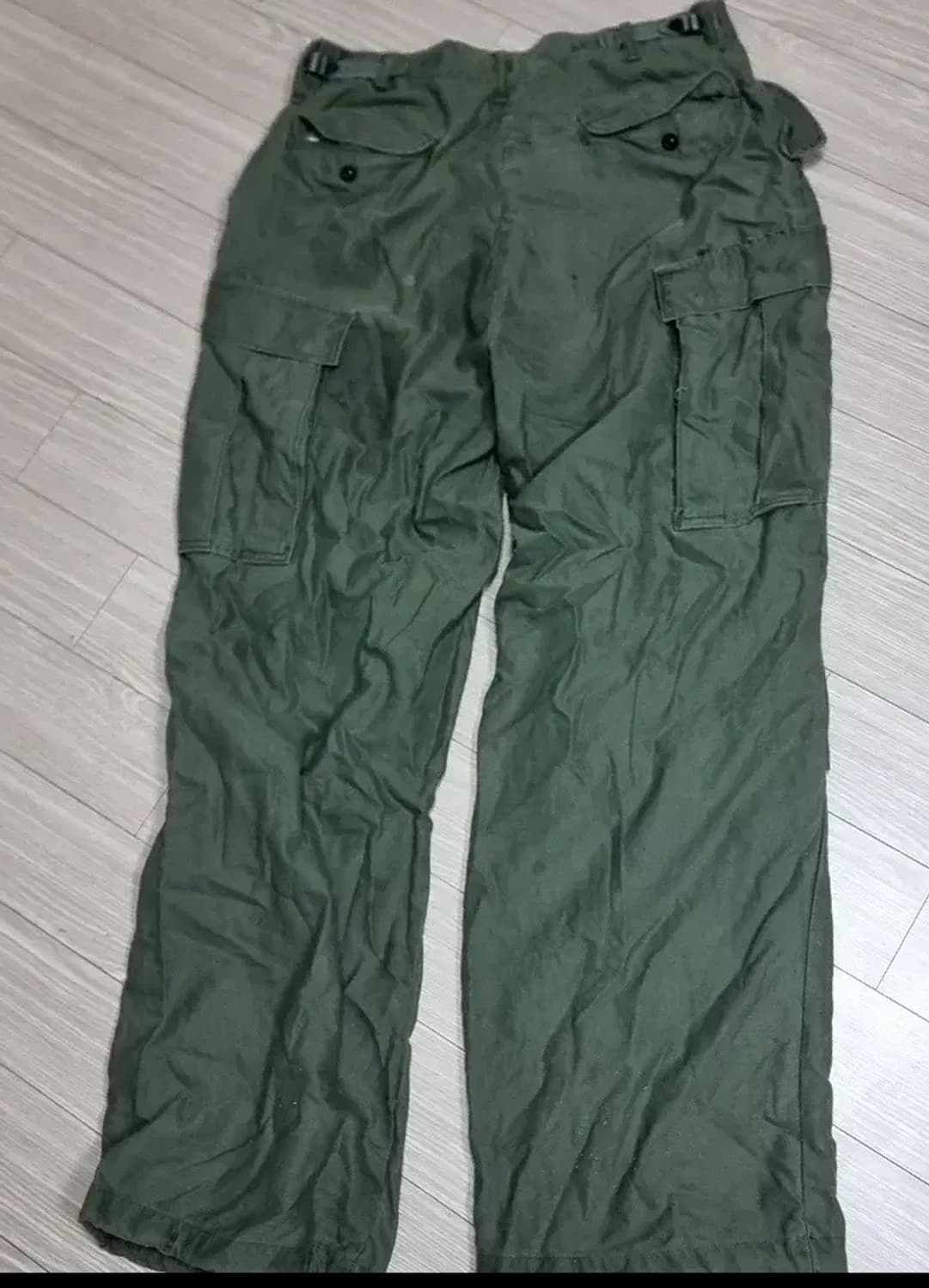 미군 오리지널 m65 올리브 그린 카고 바지(27-31) 상품이미지2