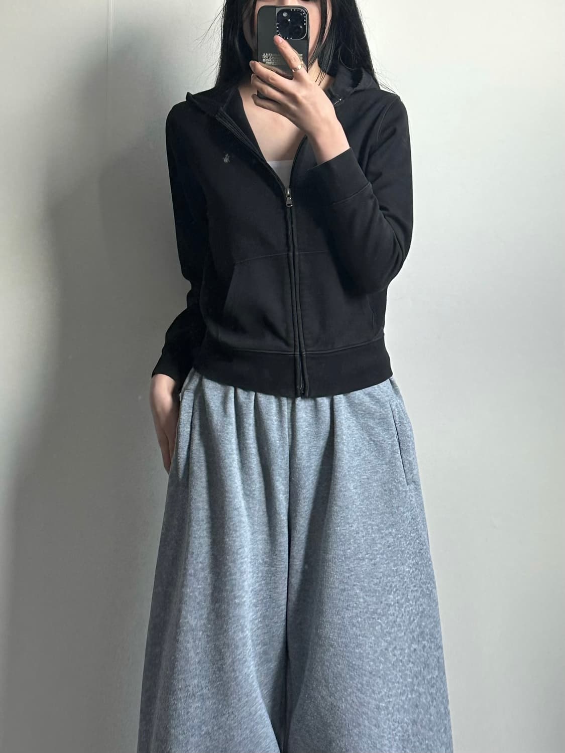 폴로 랄프로렌 신형 자수로고 블랙 후드집업 상품이미지1