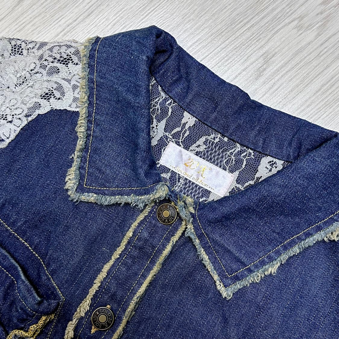 모리 스타일 데님자켓 상품이미지3