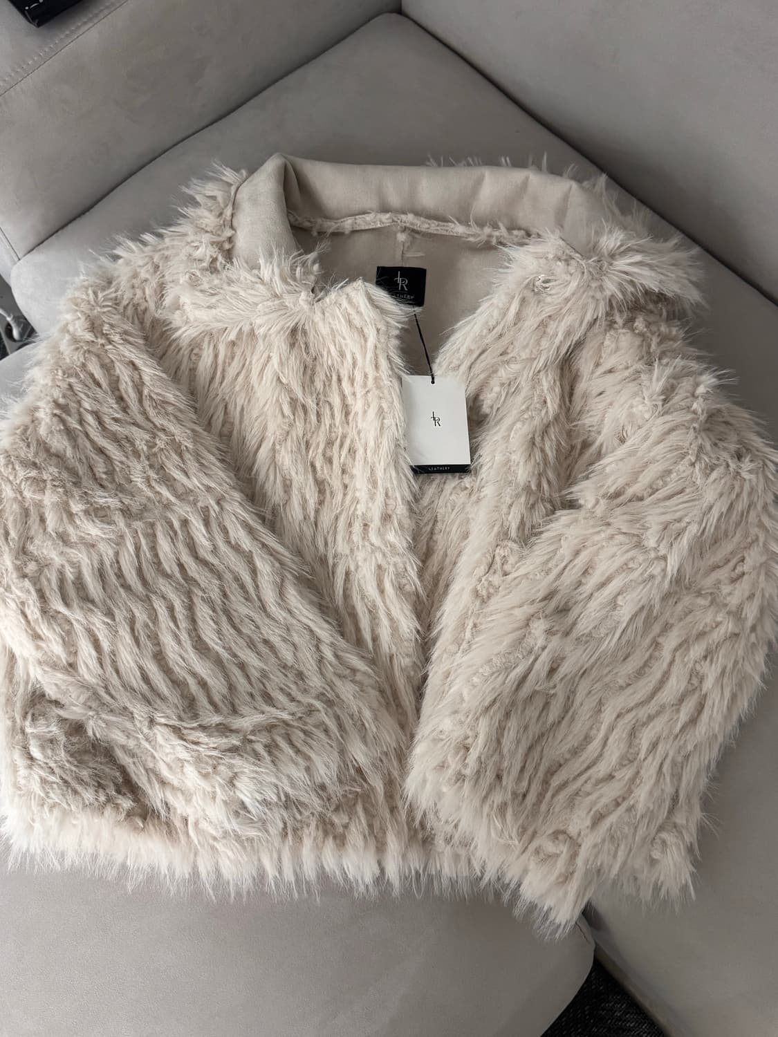 [실사O/새상품] 레더리 무스탕 리버시블 시어링 퍼 자켓 [CREAM] 상품이미지8