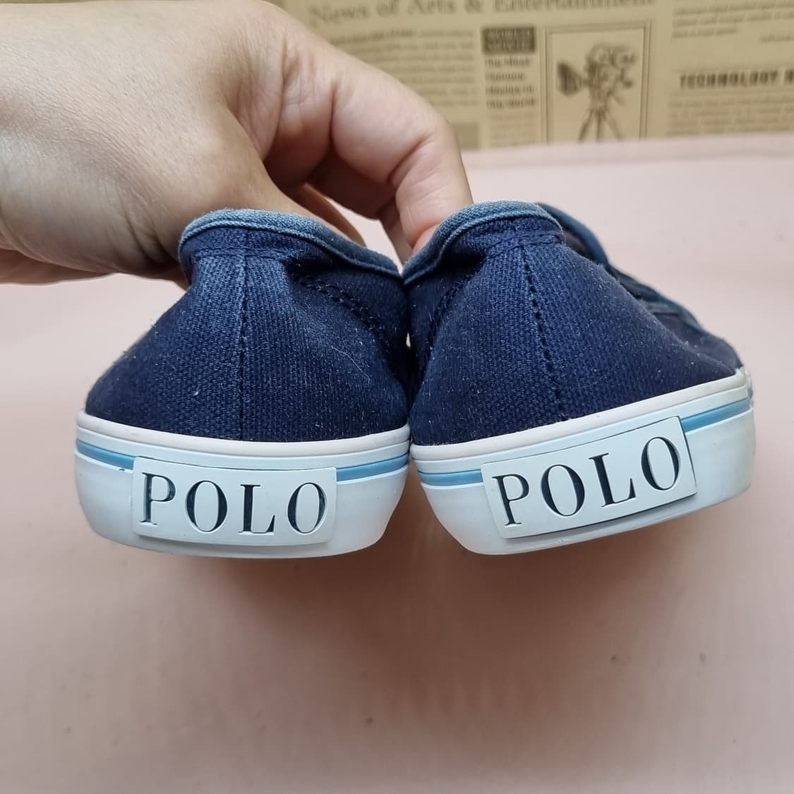 폴로랄프로렌 네이비 여성슬립온230  상품이미지4