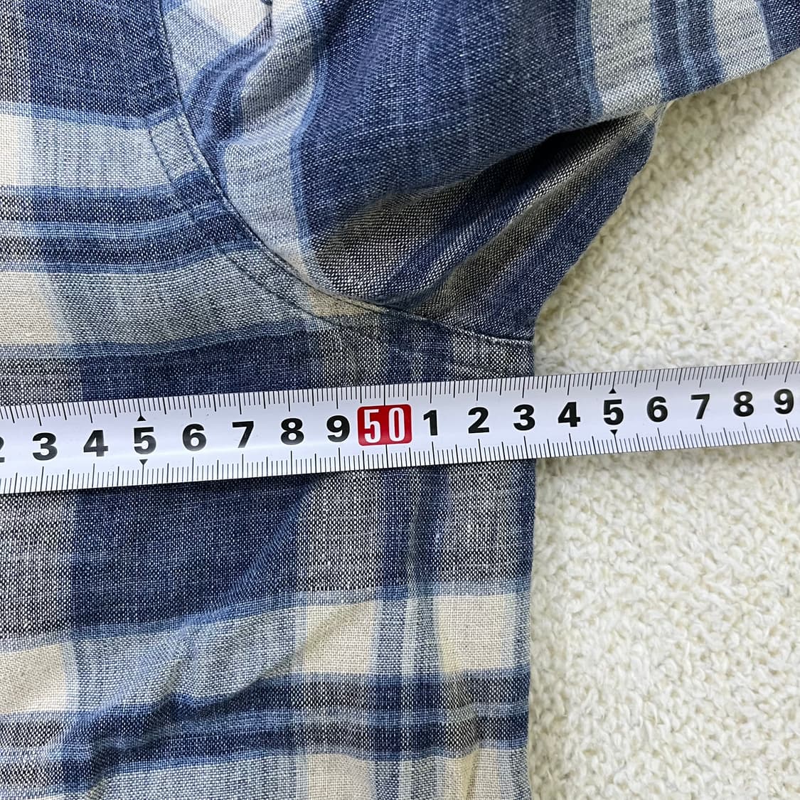 90 빈폴 린넨 체크 자켓 0331M 상품이미지6