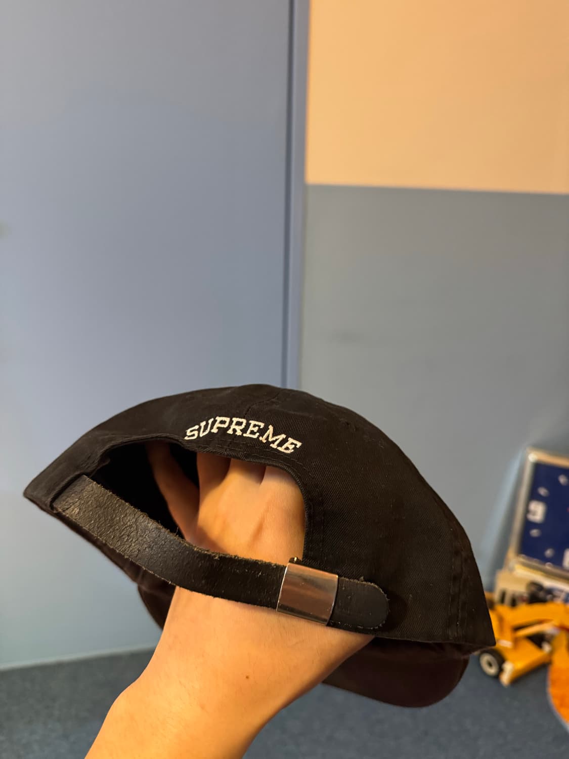 올드 슈프림 s로고 캠프캡 상품이미지2