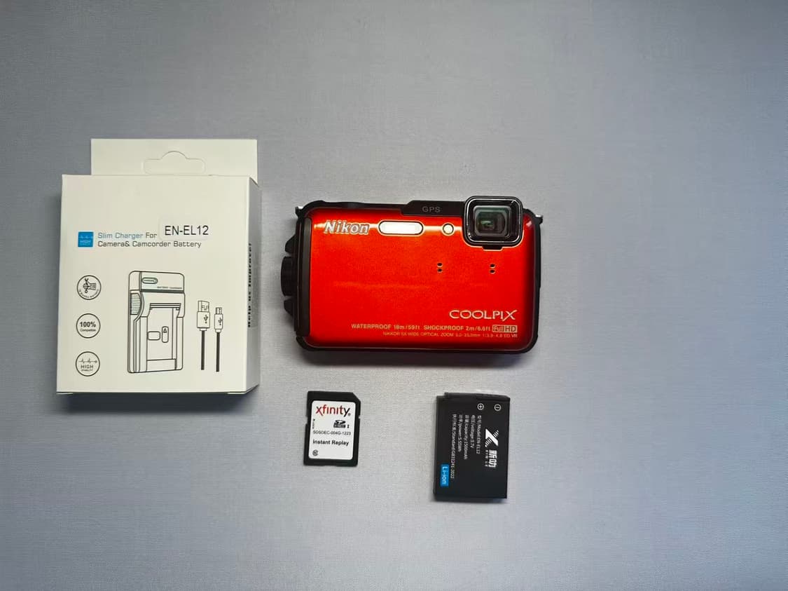 니콘 쿨픽스aw110(aw100) 오렌지 디카 상품이미지7