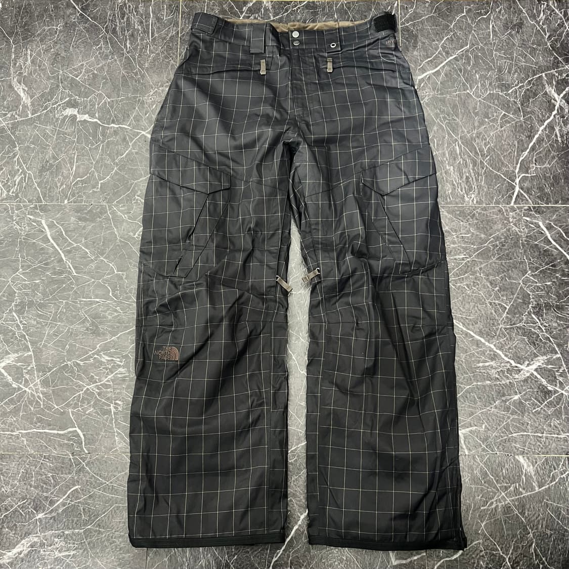 노스페이스 로고 체크패턴 오버사이즈 스노우 트랙 팬츠 상품이미지4
