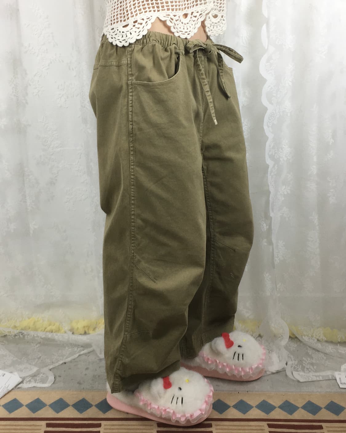 THE NORTH FACE beige balloon pants 상품이미지10