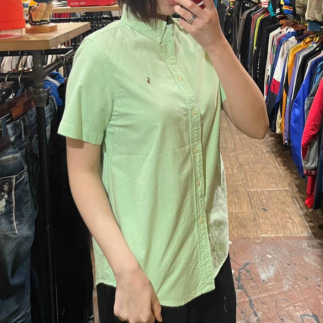 [HI] 폴로 반팔 셔츠 그린 상품이미지3