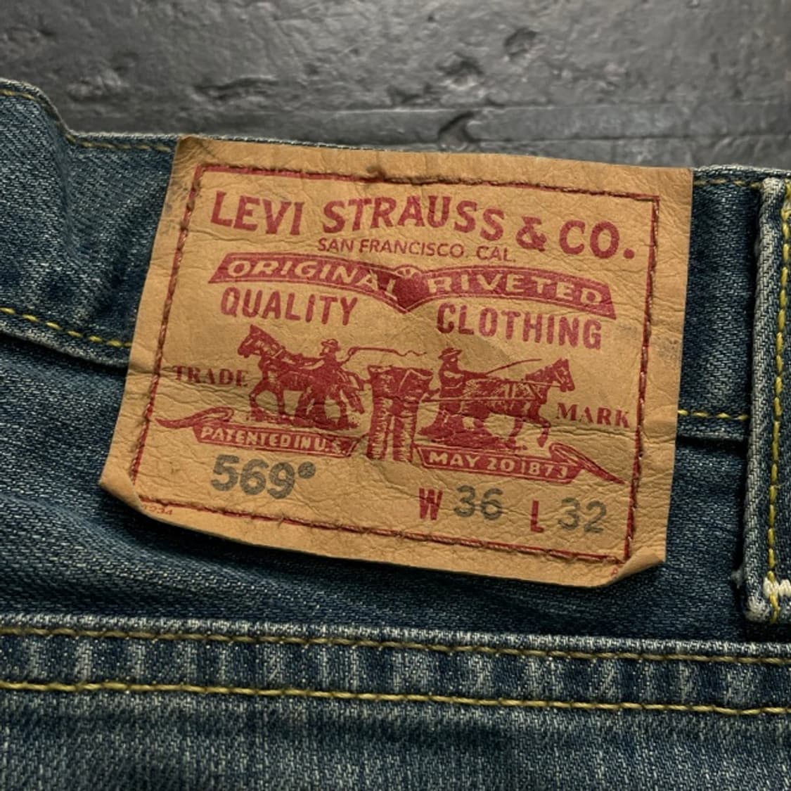 36 리바이스 569 루즈 스트레이트핏 청바지  상품이미지6