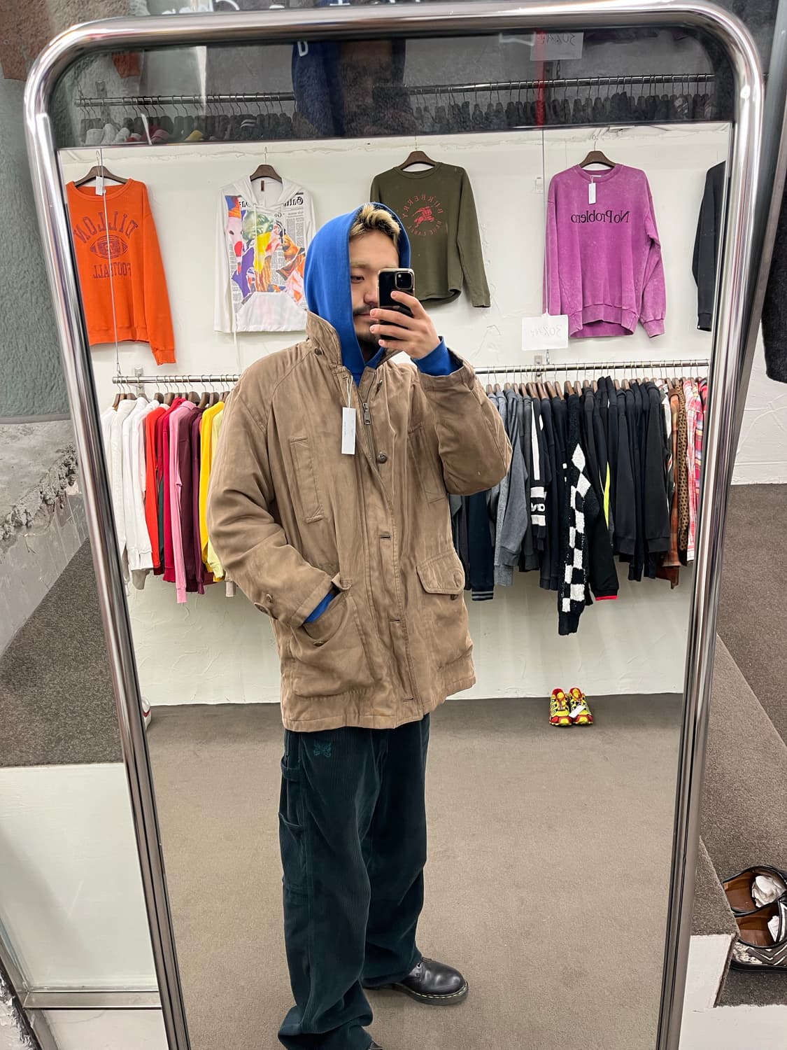 simple life 스웨이드 카코트 상품이미지5