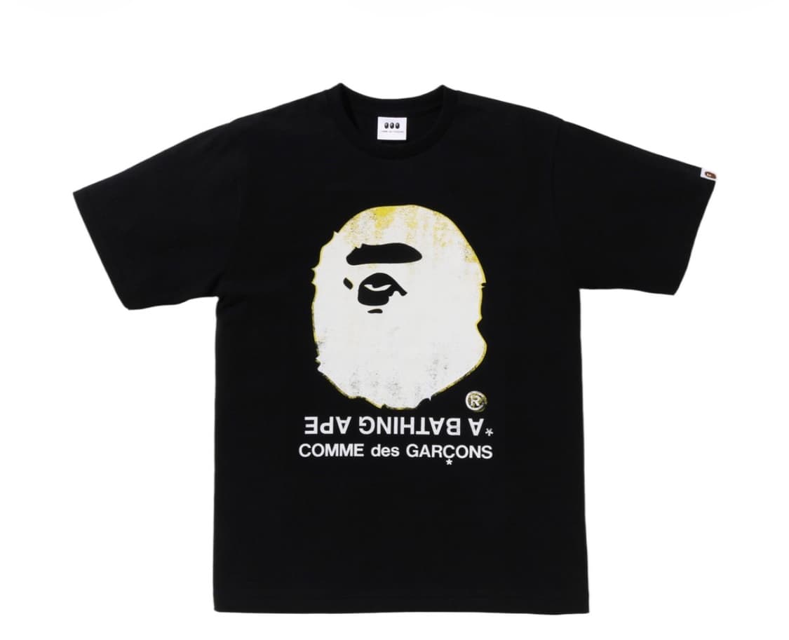 베이프  꼼데가르송 오사카 빅 에이프 헤드 티셔츠 블랙 S 상품이미지1