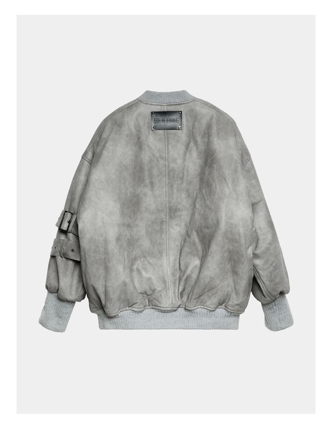 에트오소메 레더 자켓 상품이미지2