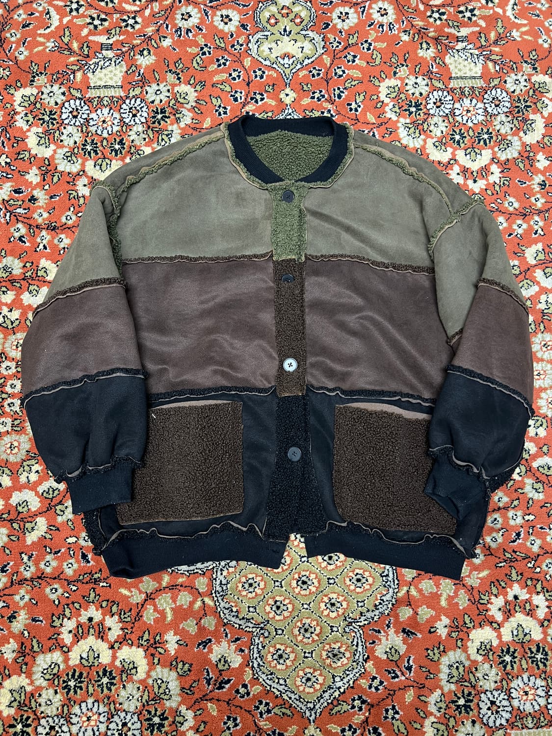 [FREE] 양키즈 리버시블 카키 후리스 자켓 상품이미지2