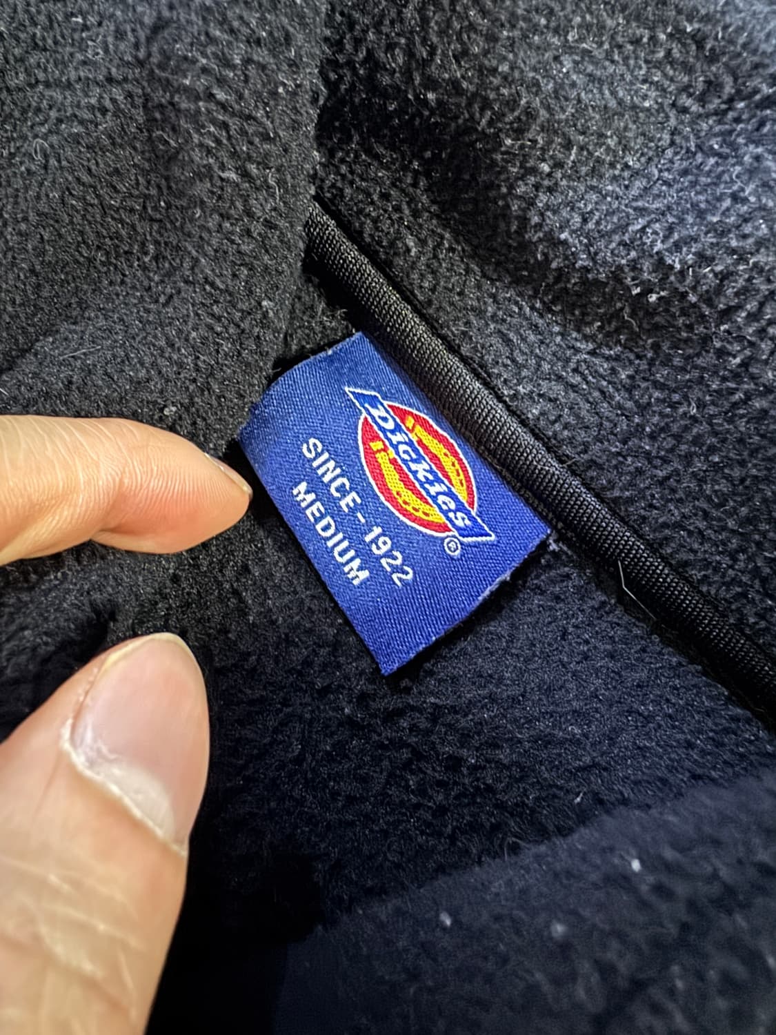 디키즈 Dickies 빈티지 플리스 집업 자켓 블랙 M 상품이미지3