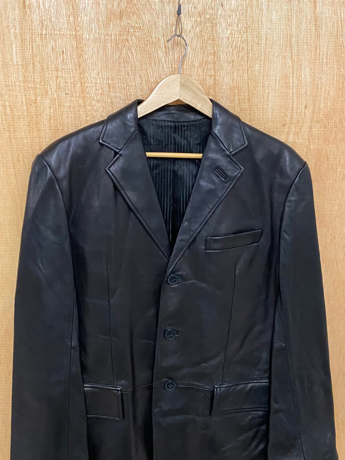VTG leather blazer jacket 빈티지 레더 블레이저 자켓 상품이미지5