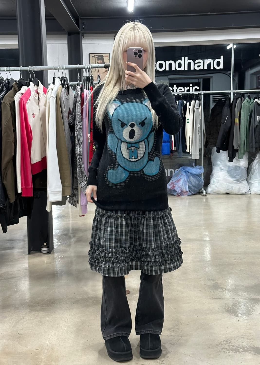 히스테릭 글래머 퍽베어 니트  상품이미지2