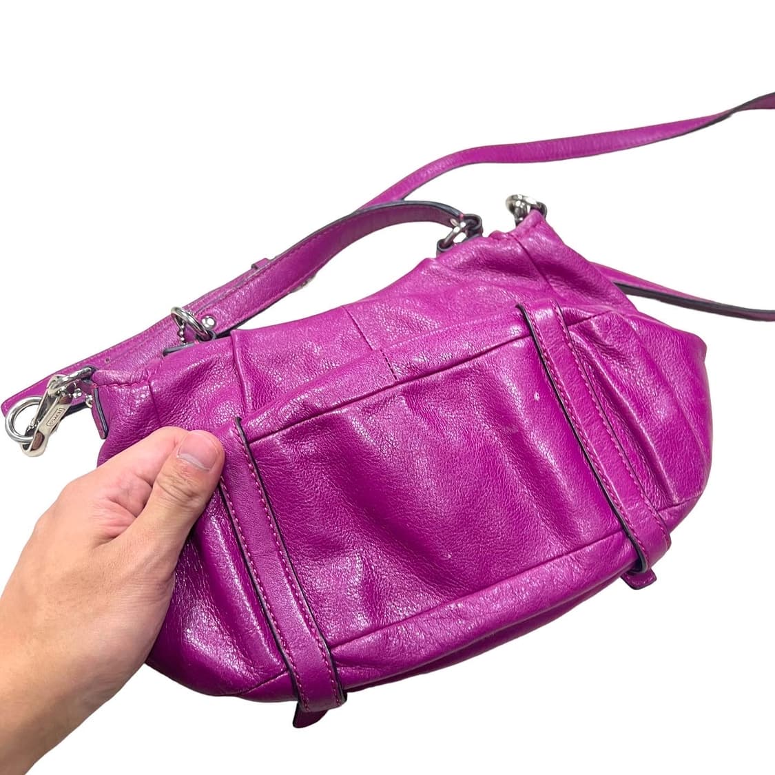 코치 핑크 바게트백 상품이미지6