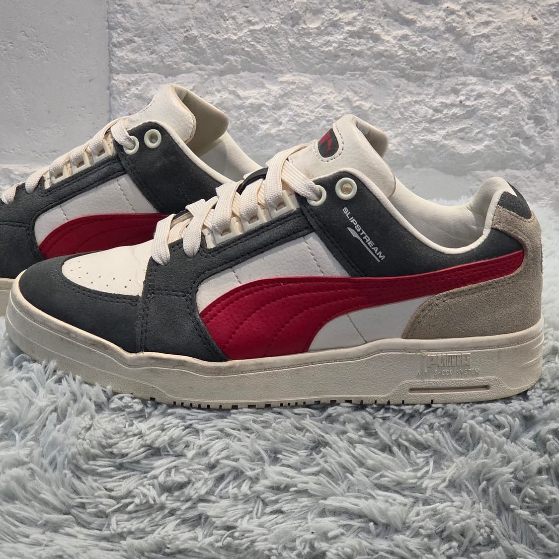 5q-27:푸마 슬립스트림 로우 클래식 스웨이드 레드 (24cm) 상품이미지2