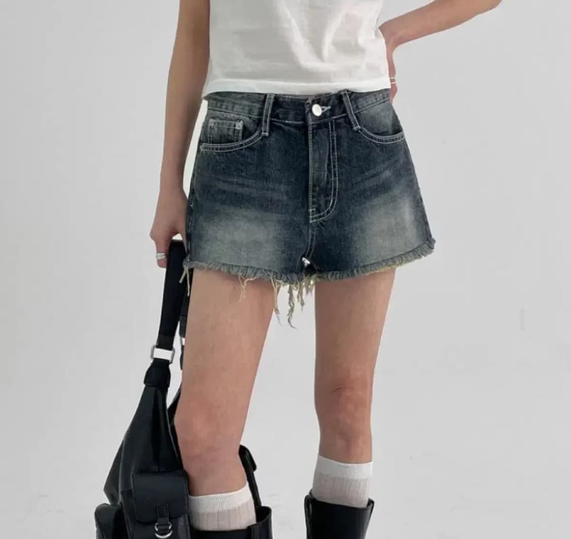 블랙업 밀라 데님 쇼츠 s 상품이미지1